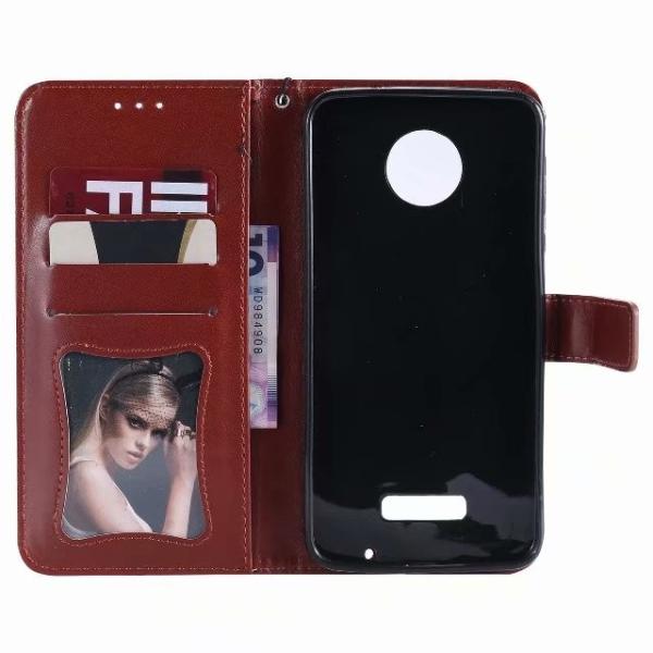 Moto Z Force Leather Protective Case with Flower Embossed Pattern