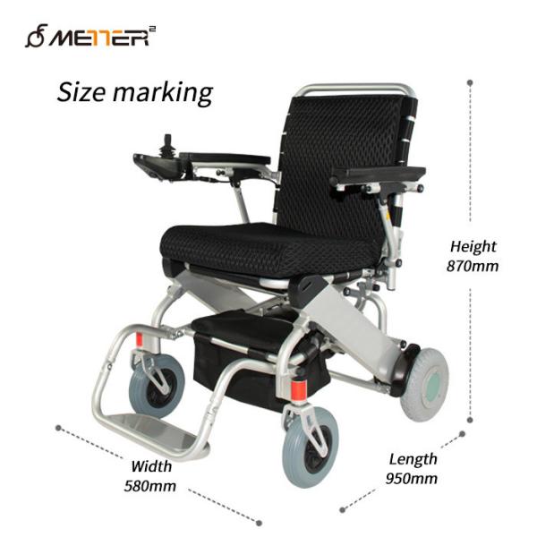 Brushless Motor ISO13485 Small Motorized Wheelchair