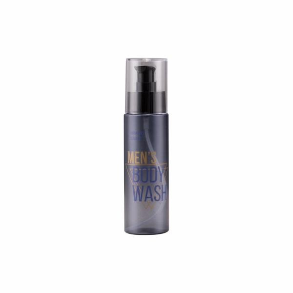 Black Gery 100ml PET Lotion Bottle For Men Skincare Body Care