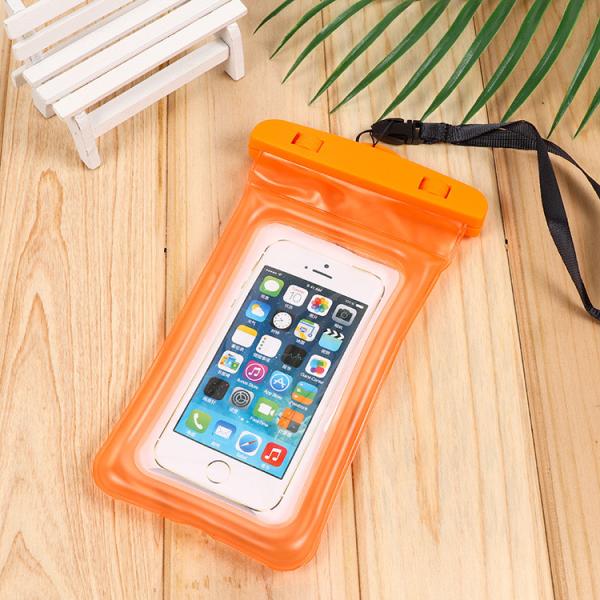 TPU Waterproof Phone Case Universal Air Float Neck Lace Strap