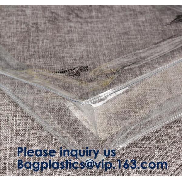 Clear Purple Trendy Shopping Bag,Folding PVC Tote Bag,Waterproof PVC Shopping Shoulder Bag, BAGEASE, BAGPLASTICS