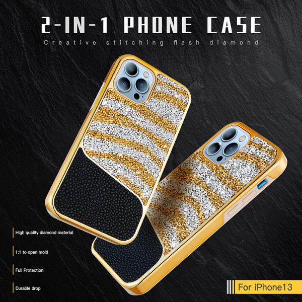 ODM Diamond Phone Cases Dirtproof Mobile Phone Cover For Iphone 14 13 12 Pro Max