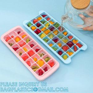 Silicone Ice Cube Molds With Removable Lids Reusable And BPA Free For Whiskey,