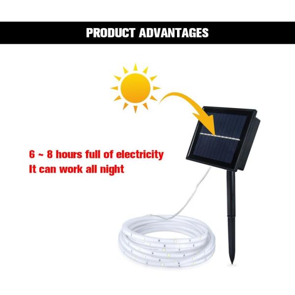 2835 Dimmable Solar LED Tape Lights , Multiscene Solar Powered LED Strip Lights