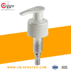 China Gold White Hand Lotion Pump Dispenser Ribbed 1.3cc on sale