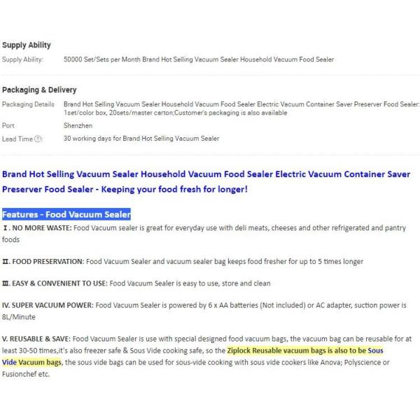 Vacuum Food Storage Bags, 2 Pack 8" x 16' Vacuum Sealer Bags Rolls, vacuum pack shrink bags vacuum bags for wholesales