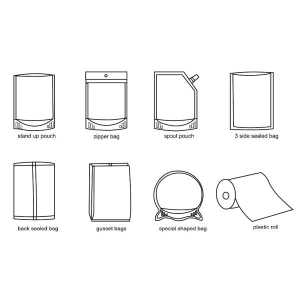 customized printing vacuum storage bags for frozen seafood meat