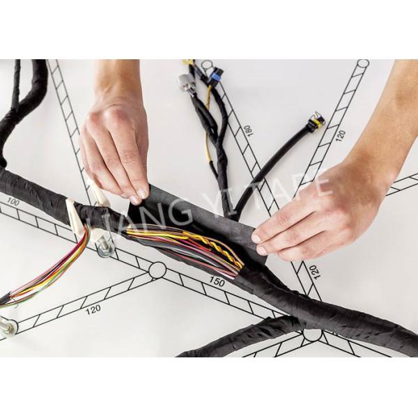 Black / White Adhesive Cloth Tape , 105°C 0.18mm Heat Resistant Insulation Tape