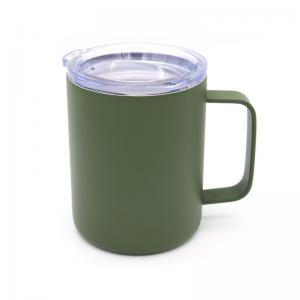 China 400ml Unique Coffee Mugs Classic Stainless Steel Coffee Mug With Lid wholesale