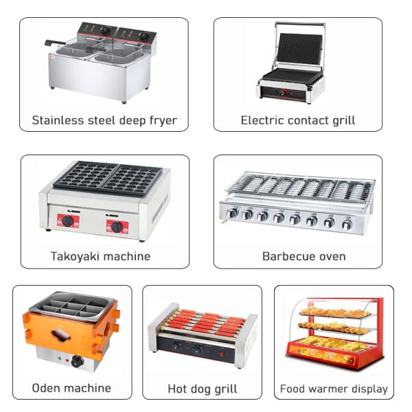 2.5KW Electric Contact Grill for Stainless Steel Half-Grooved Counter Top Griddle