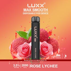 China CE Certified Disposable Electronic Cigarette 1350mAh Rose Lychee 3.5mg Nicotine wholesale
