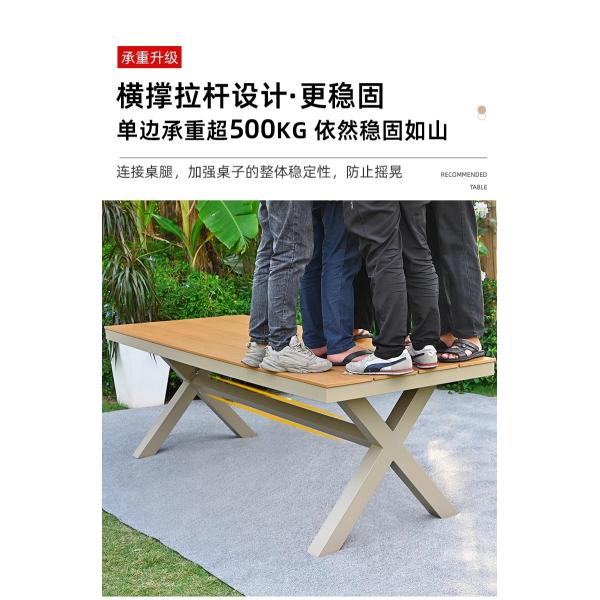 Luxury Nordic-Style Outdoor Furniture Premium Weatherproof Rattan Dining Set For Patio And Garden