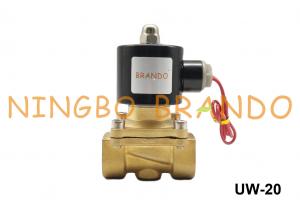 China UW-20 2W200-20 3/4 NBR Diaphragm Uni-D Type Water Air Oil Solenoid Valve Normally Closed DC12V AC110V wholesale