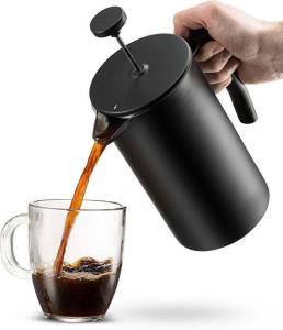 China 1000ml Thermal French Coffee Press Double Wall Stainless Steel Coffee Press CE on sale