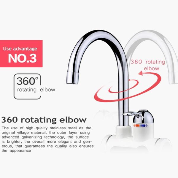 Instant Heating Electric Hot Water Tap LVD With LED Temperature Display