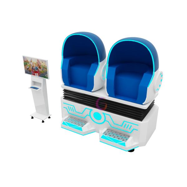 Game Project Virtual Reality Arcade Machine 9d VR Egg Cinema With 2 Seats