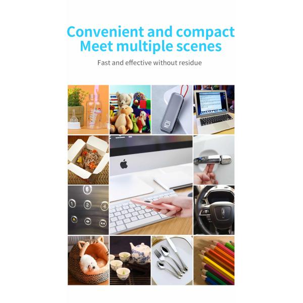 5V 1A UVC Sterilizer Light , Portable Ultraviolet Lamp 100 Min Working Time