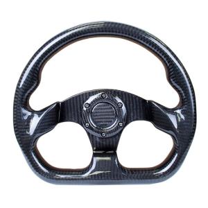 China 12k 24K Plain Machined Carbon Fiber Steering Wheel In Racing Car Odm on sale