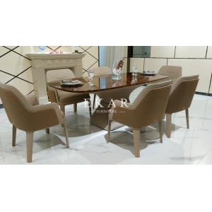 China Popular Design of Furniture Store Granite Dining Table W001D1E wholesale