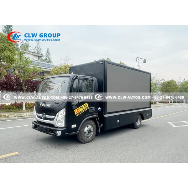 Foton Aumark Euro III Outdoor Mobile LED Advertising Billboard Truck with Performance Stage