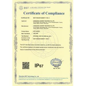 Shenzhen Vanwin Tracking Co.,Ltd Certifications