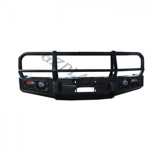 China Steel Truck 4x4 Car Bumper Guard With Light For Land Cruiser Fj80 wholesale