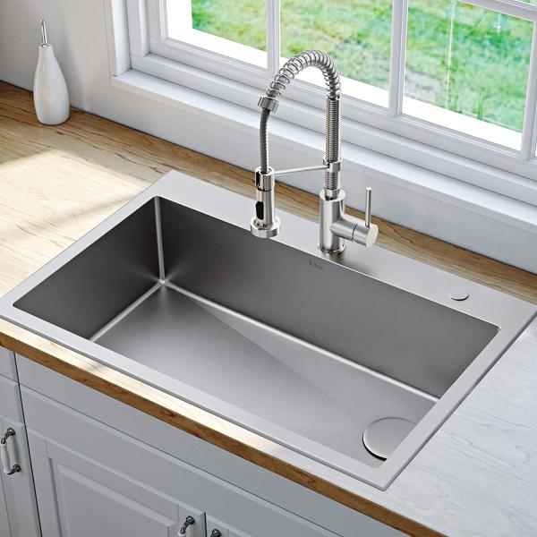 Topmount 229mm Depth SUS 304 Double Bowl Kitchen Sinks