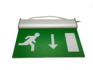 China Rechargeable Double - Sided LED Emergency Exit Sign , 3 Hours Escape Sign wholesale