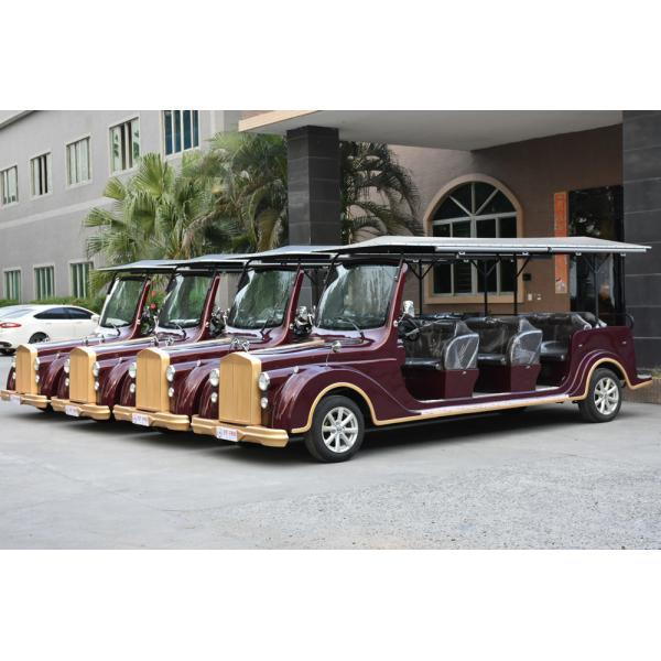 Customized Color 11 Passengers Electric Sightseeing Bus With Classic Metal Structure