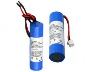 China Lithium 18650 Alarm Backup Battery / Security System Battery 2600mAh Capacity on sale