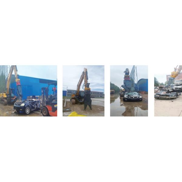 6-40 Tons Excavator Attachment Car Disassemble Shear / Scrap Car Dismantling Shear