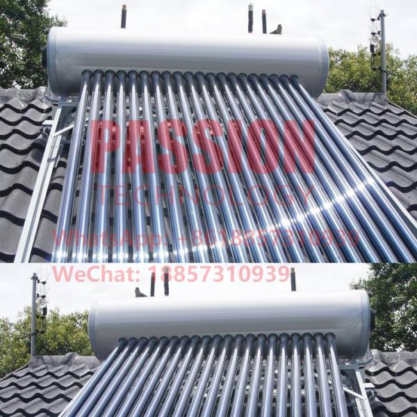 316 Stainelsss Steel 300L Solar Heating Glass Pipe Hotel Solar Water Heater