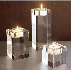 China Honor Of Crysal European Style Crystal Candle Holder Luxu... wholesale