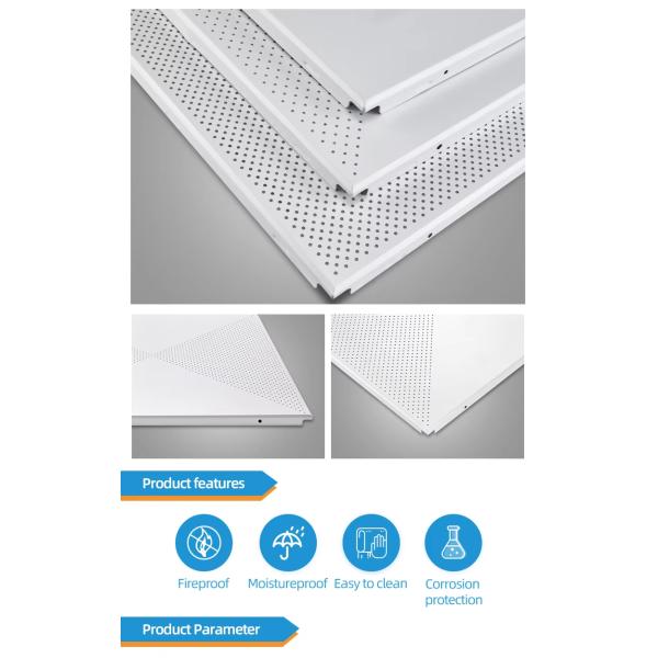 Wholesale Factory Lightweight Perforated Slat Aluminum Suspended Ceiling Clip In Aluminum Ceiling Panel