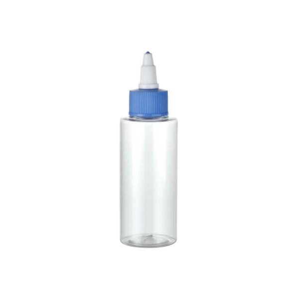 Custom Color 120ml Plastic PET Bottle for Lotion Capacity 120ML 24/410 Flip Top Cap