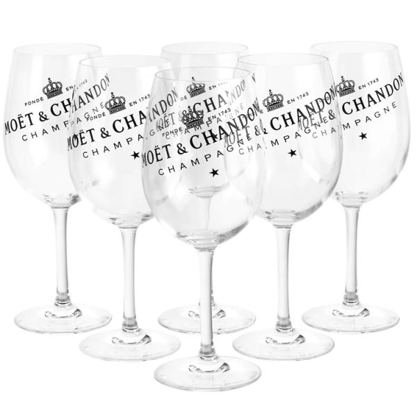 Unbreakable Tritan MOET Chandon Plastic Champagne Glasses Shatterproof 22oz