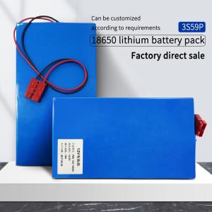China 3.7v 18650 Lithium Battery Pack 11.1V 130AH Rechargeable Solar Battery Electric Bicycle on sale