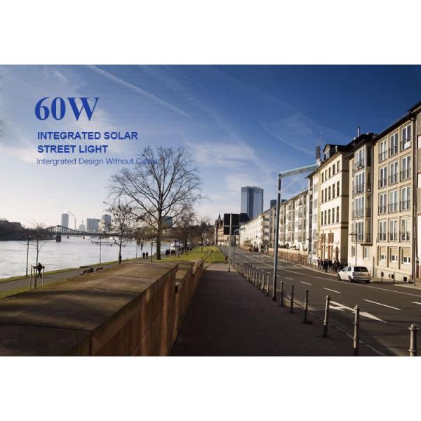 Manufacturer housing ip65 smart outdoor price integrated lighting 60w 80W led solar street lighting