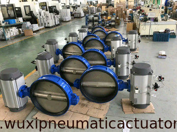 Wafer Pneumatic Butterfly Valves with High Performance Pneumatic Actuator