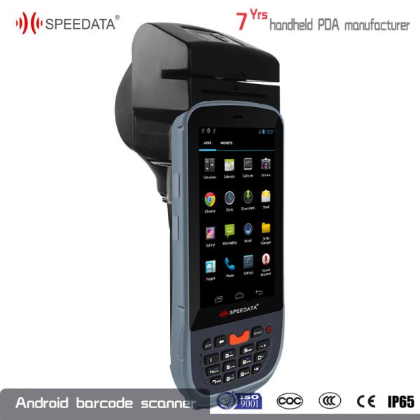 Bluetooth GPS WIFI Android Fingerprint Scanner , Micro Sd Terminal Printer