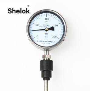China WSS Industrial mechanical temperature gauge bimetal thermometer on sale
