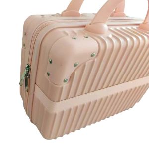 Large Capacity Waterproof Cosmetic Cases for Teens 3PCS Trendy Kawaii Aluminum