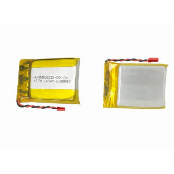 802025 Lithium Polymer Battery 3.7V 400mAh Rechargeable LiPO Batteries for GPS Tracker