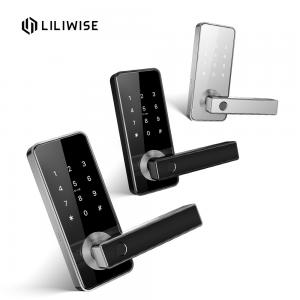 China Residential Electronic Door Locks , Wifi Digital Safe Touch Screen Finger Print Latch Door Knob Lock wholesale