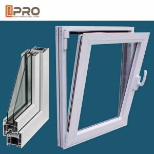China Sound Insulation Tilt And Turn Windows Aluminum Profile With Toughened Glass wholesale