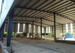 China Prefabricated light Steel Frame Warehouse Construction Large Span Portal Structure Design on sale