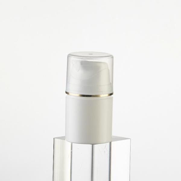 Wholesale Plastic PP Airless Bottle with UV Golden Ring and 15ml-200ml Capacity for Cosmetic Applications