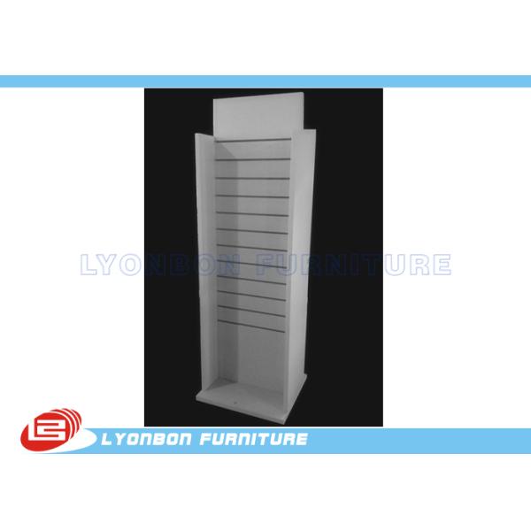 Paint Finished White Slatwall Display Accessories For Shop , 600mm * 400mm * 1700mm