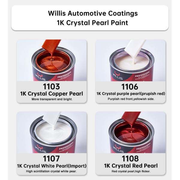 Acrylic Pearlescent Car Paint High Color Saturation 1K Fine Red Pearl Metallic Car Paint Automotive Thinner
