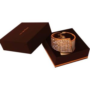 China Personalized Black Packaging Box For Jewelry Earring Necklace Bracelet wholesale